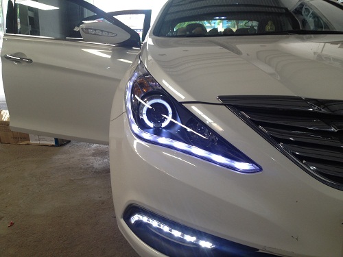 Độ đèn led kiểu audi 